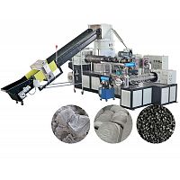 PP PE雙階硬料回收造粒機組